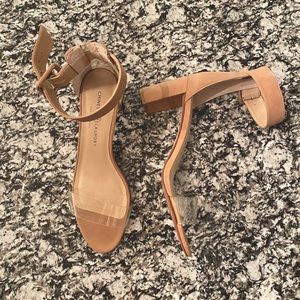 Chinese Laundry Clear Strap Heeled Sandals